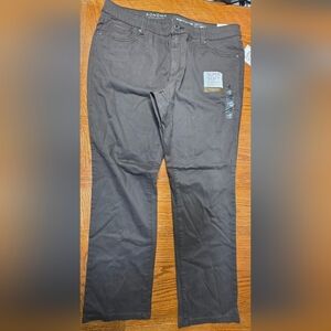 NWT Sonoma Brown Pants Slim Straight Life&Style Women's Size 16S Super Soft